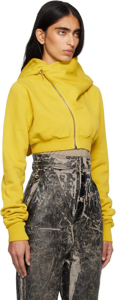 Rick Owens Yellow Concordians Micro Mountain Hoodie 2