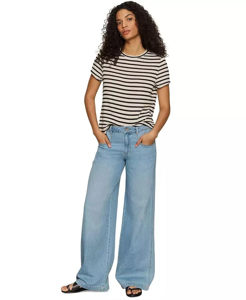 Sanctuary Women's Highland Mid Rise Wide-Leg Jeans 1