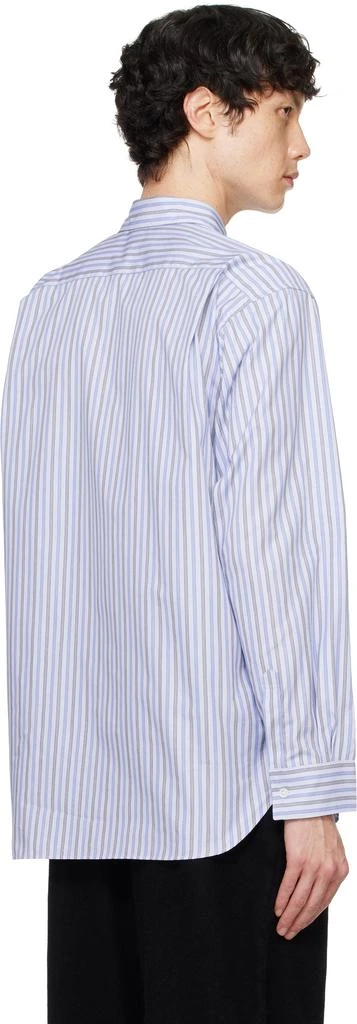 Comme des Garcons Blue & White Striped Shirt 3