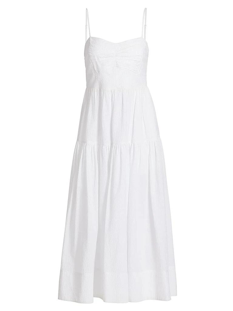 Tanya Taylor Verona Textured Cotton Midi-Dress 1