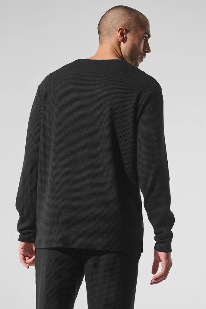 Alo Elevate Waffle Long Sleeve Crew - Black 3