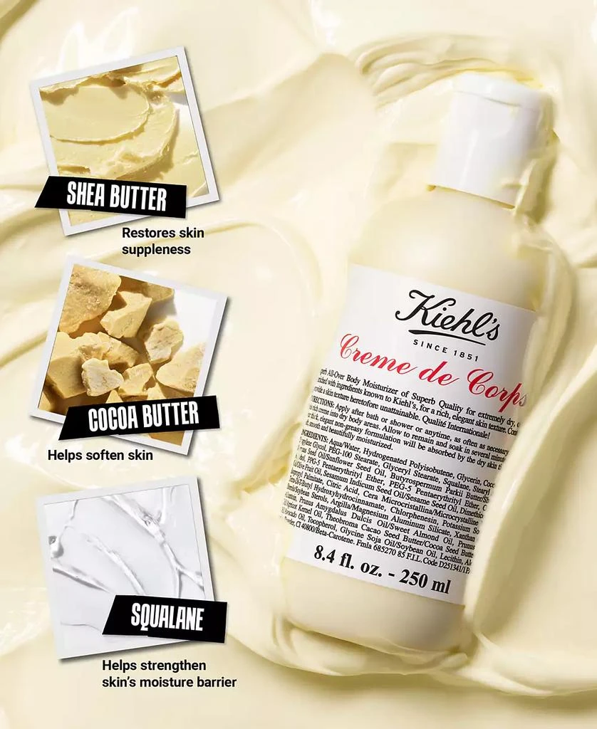 Kiehl's Creme de Corps Body Lotion with Cocoa Butter, 2.5 oz. 6