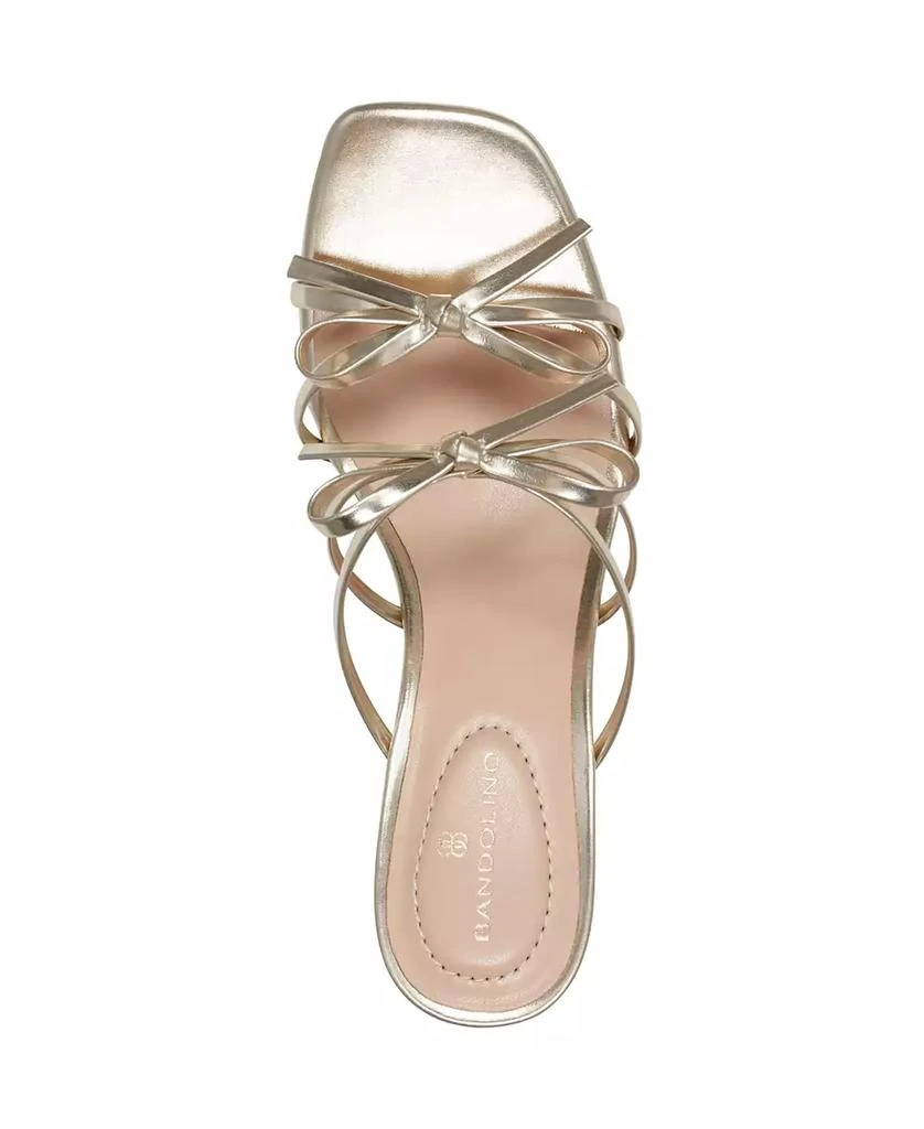 Bandolino Women
s Margil Strappy Bow Block Heel Sandals 4