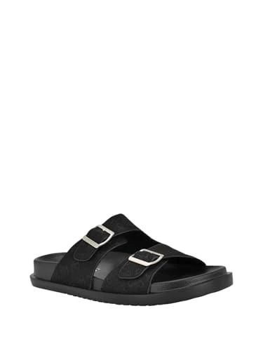 Guess Men\'s Verone Double Buckle Slide Sandal Color Black GUESS Men main image 2