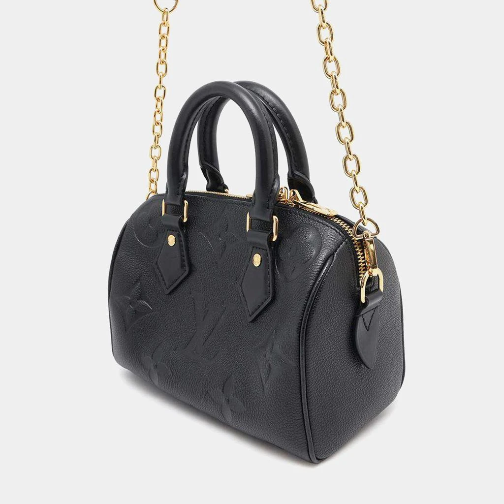 Louis Vuitton Louis Vuitton Noir Monogram Empreinte Leather Speedy Bandouliere 20 Handbag 4