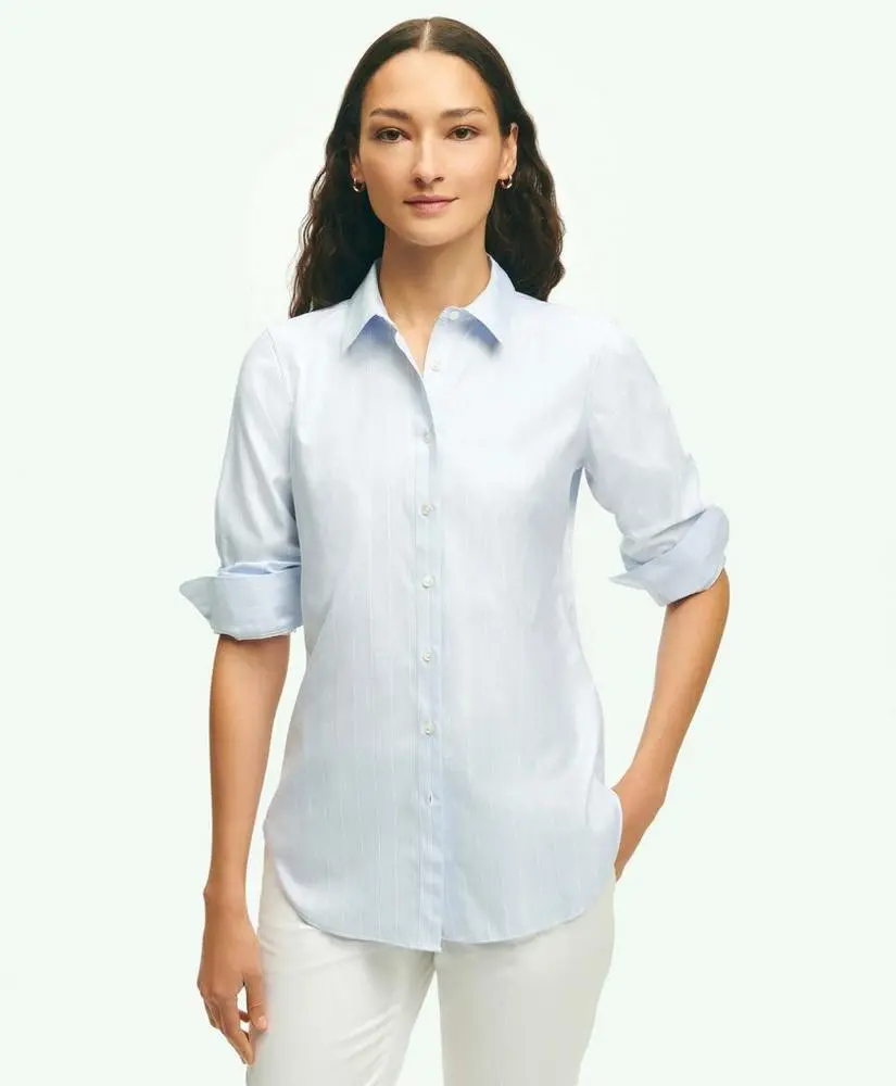 Brooks Brothers Brooks Brothers X Thomas Mason® Cotton Dobby Stripe Luxury Shirt