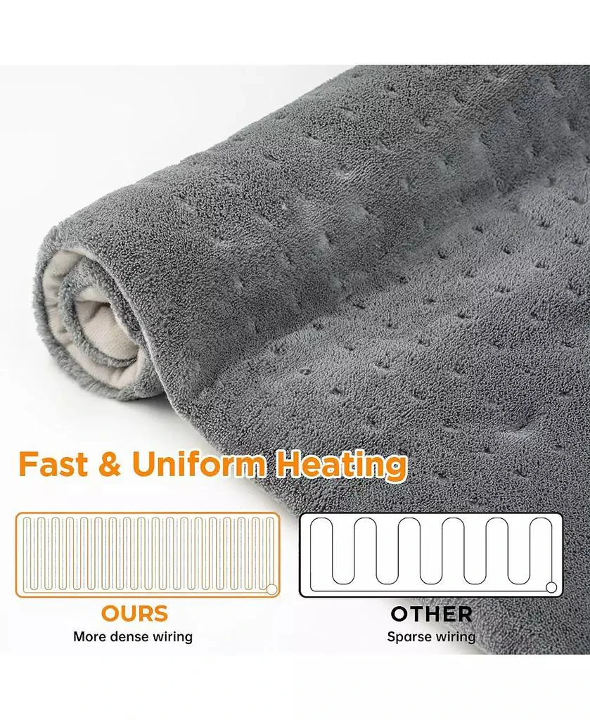 Cowin 12

x24

 Grey Weighted Electric Heating Pad for Pain Relief, Machine Washable with 3 Heat Settings ,Heating pad for Neck and Shoulder, Knee 5