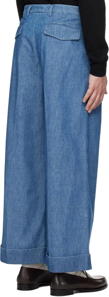 Valentino Blue Rolled Cuff Jeans 3
