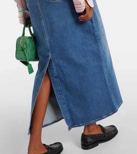AG Jeans High-rise denim midi skirt 5
