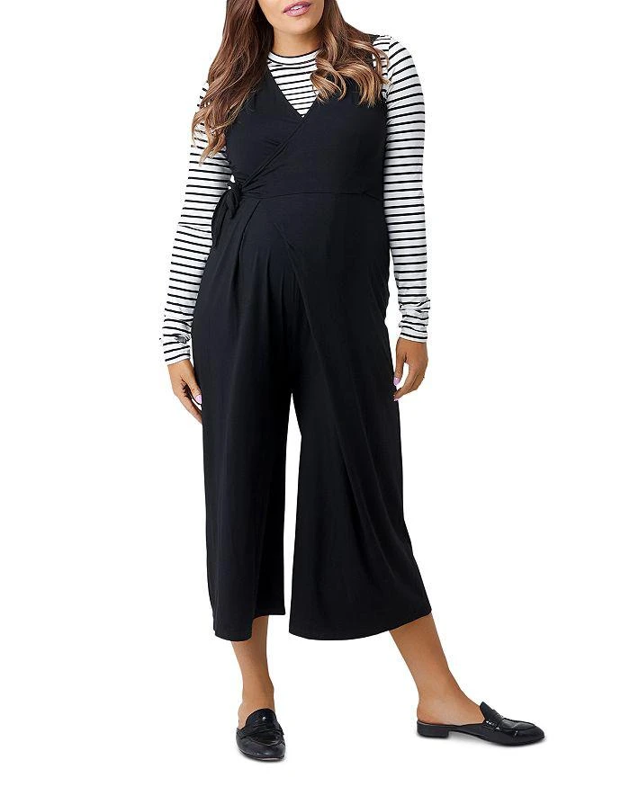 Nom Maternity Francesca Surplice Maternity Jumpsuit 2