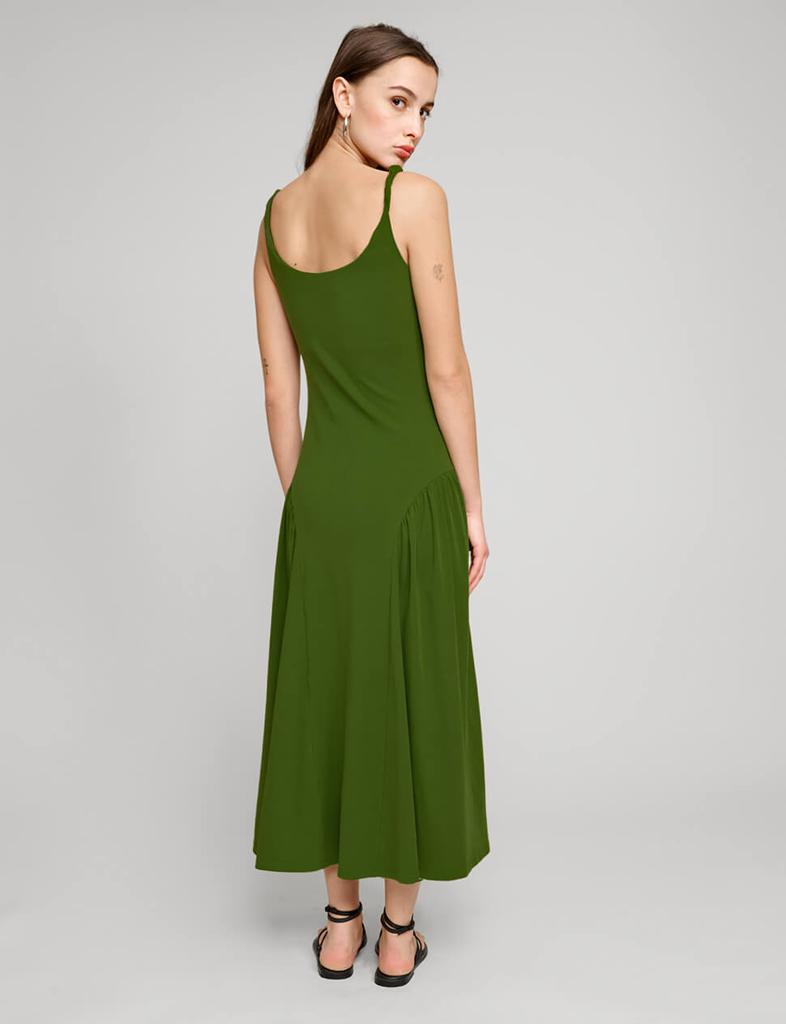 Pixie Market Olive Bead Strap Dress