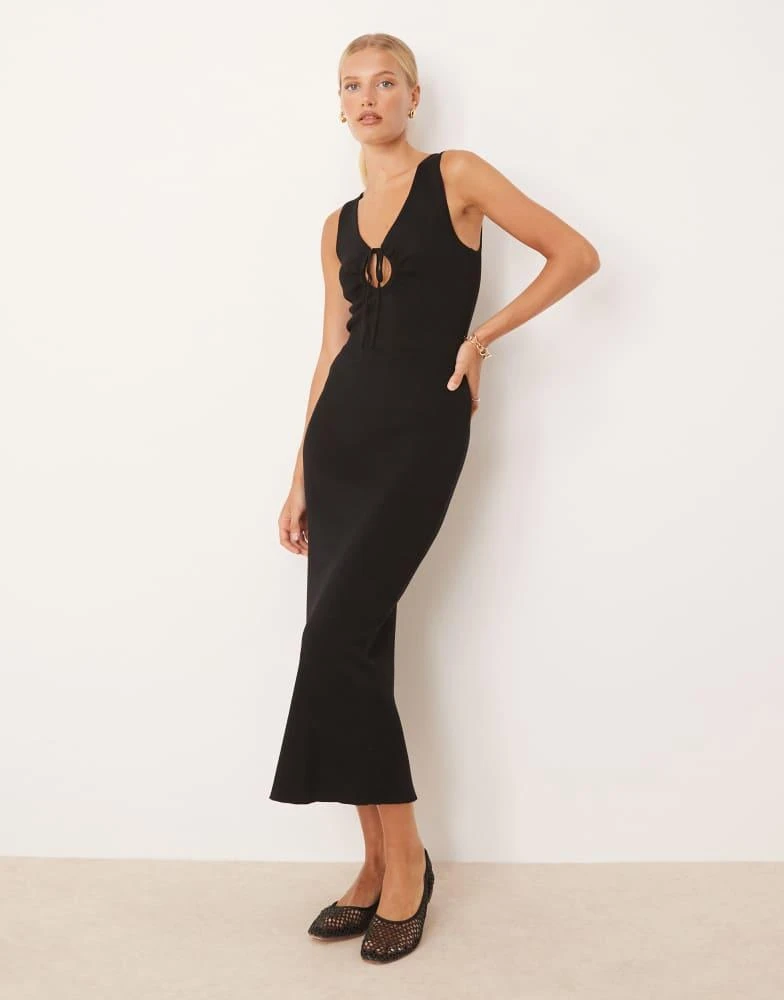 knitted vacation dress Knit Slim Long Dress- Elegant & Casual Vacation Style