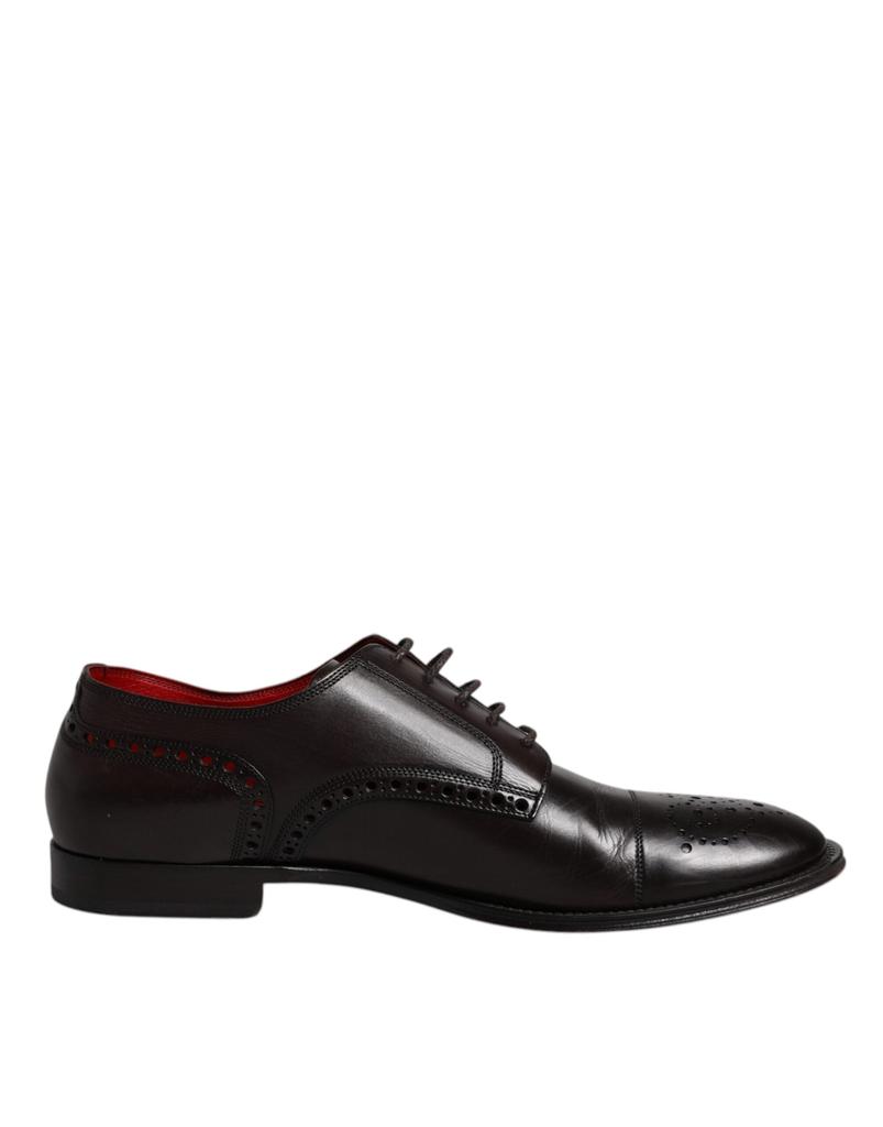 Dolce & Gabbana Calfskin Leather Derby Men Dress Men's Shoes (Pre-Owned)