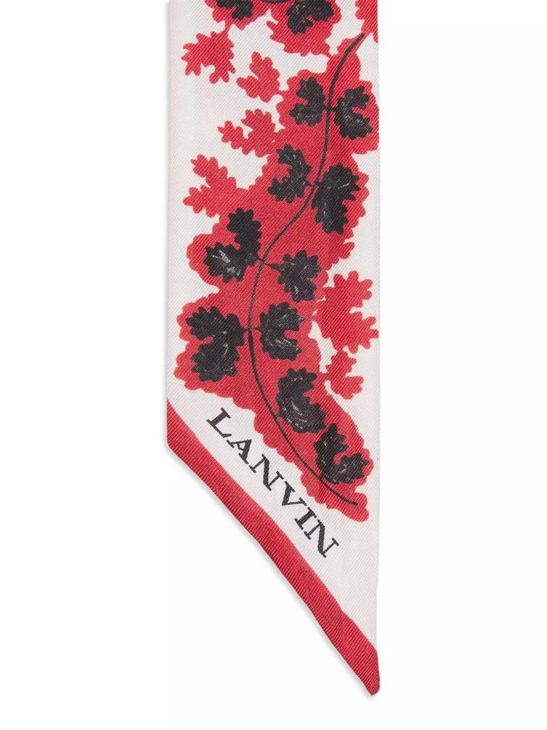 Lanvin Silk Headband with a Rateau Print 4