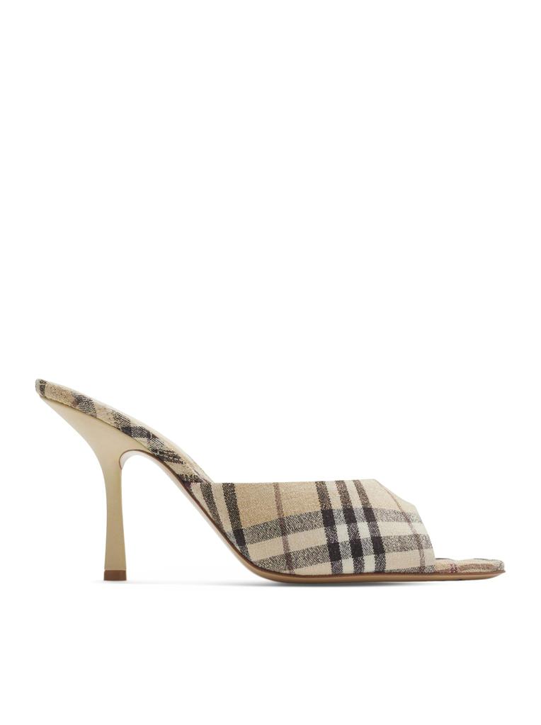 Burberry BURBERRY CHECK PRINT MULE