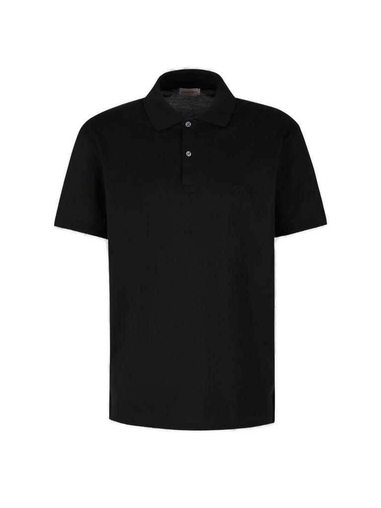 Tシャツ・カットソー alexander mcqueen Logo embroidery polo shirt Alexander McQueen Alexander McQueen Logo Embroidered Polo