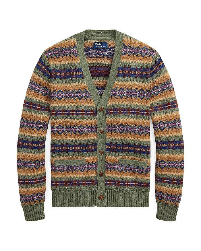 Ralph Lauren Fair Isle Cotton Blend Cardigan 7