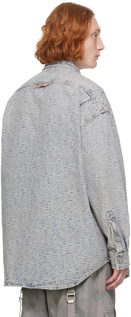 Acne Studios Blue Monogram Denim Shirt 3