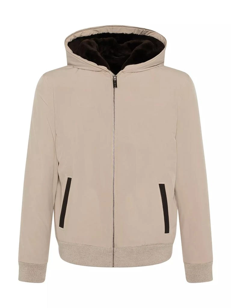 Gorski Shearling Lamb Lined Bomber Jacket 1