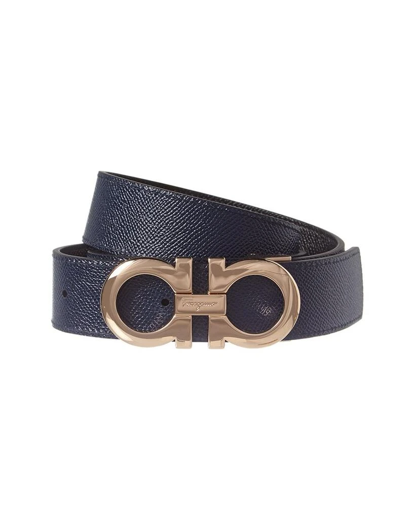 Salvatore Ferragamo Ferragamo Double Gancio Reversible & Adjustable Leather Belt 2