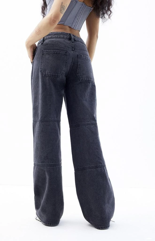 PacSun Casey Black Low Rise Seam Baggy Jeans 4