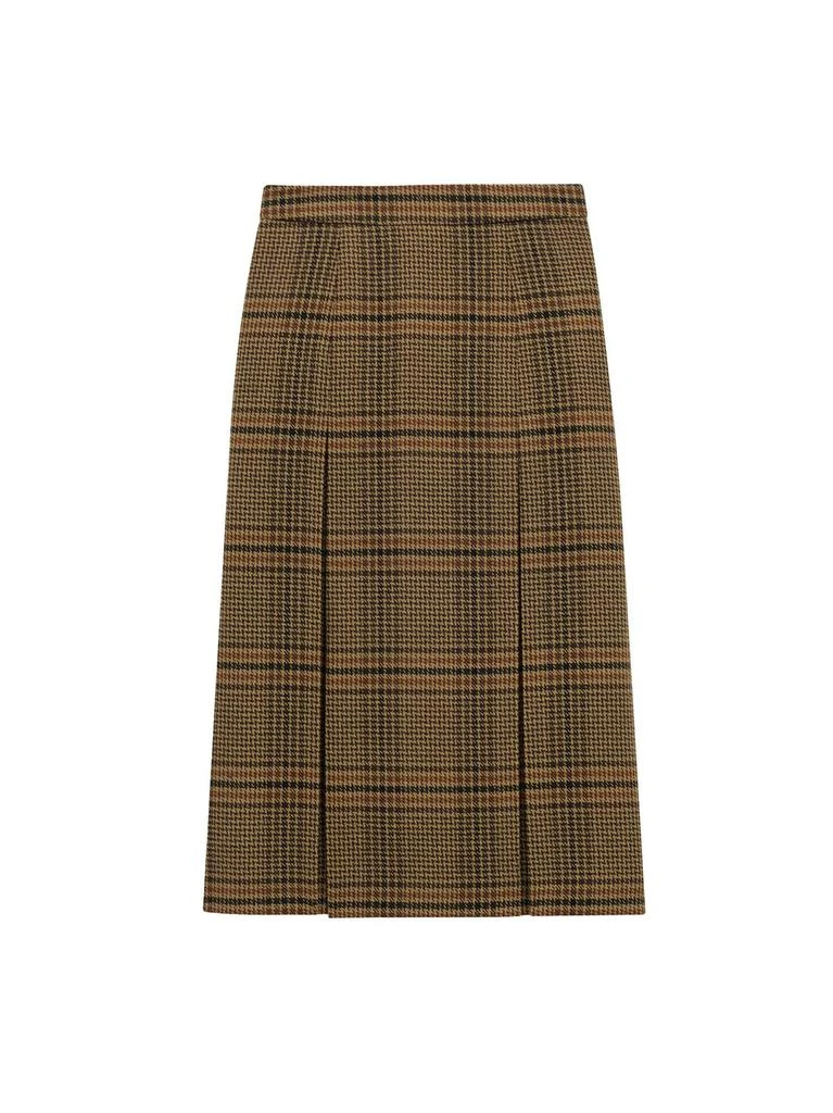 Yves Saint Laurent Saint Laurent Pleated Midi Skirt 2