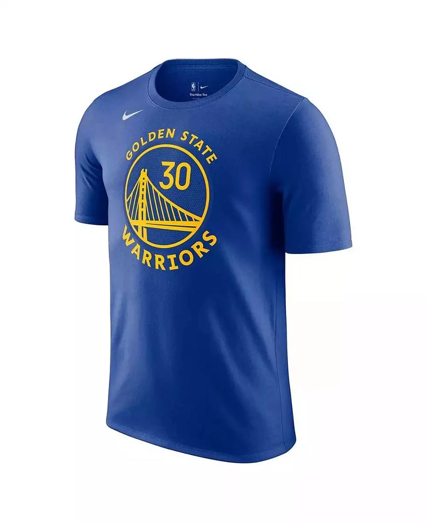 NIKE Men's Stephen Curry Royal Golden State Warriors Icon 2022/23 Name and Number T-shirt 3