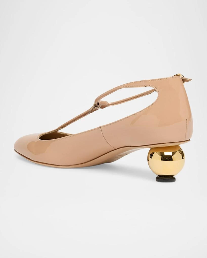 Salvatore Ferragamo Tania Patent T-Strap Pumps 2