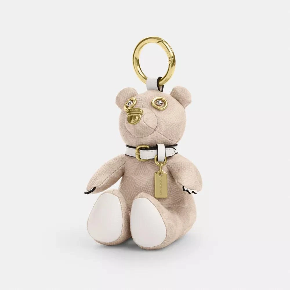 Coach Collectible Bear Bag Charm In Signature Canvas 1