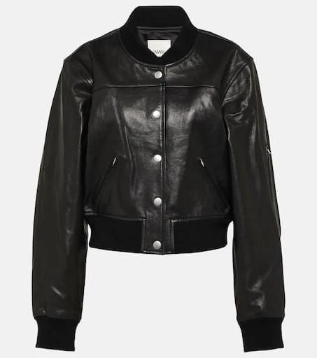 Isabel Marant Adriel leather bomber jacket 1