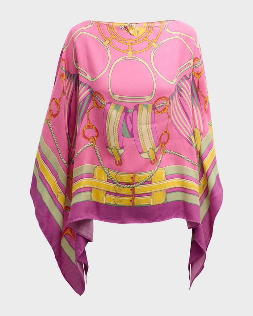 Rani Arabella Stir Up Print Cashmere & Silk Scarf