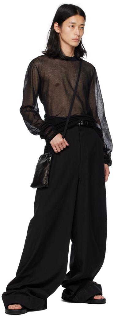 ANN DEMEULEMEESTER Black Henri Sandals - Sandals - BeyondStyle