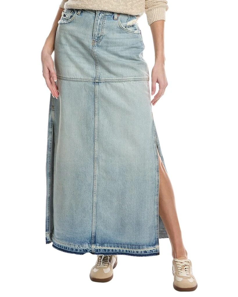 REDONE RE/DONE Mid-Rise Split Skirt 1