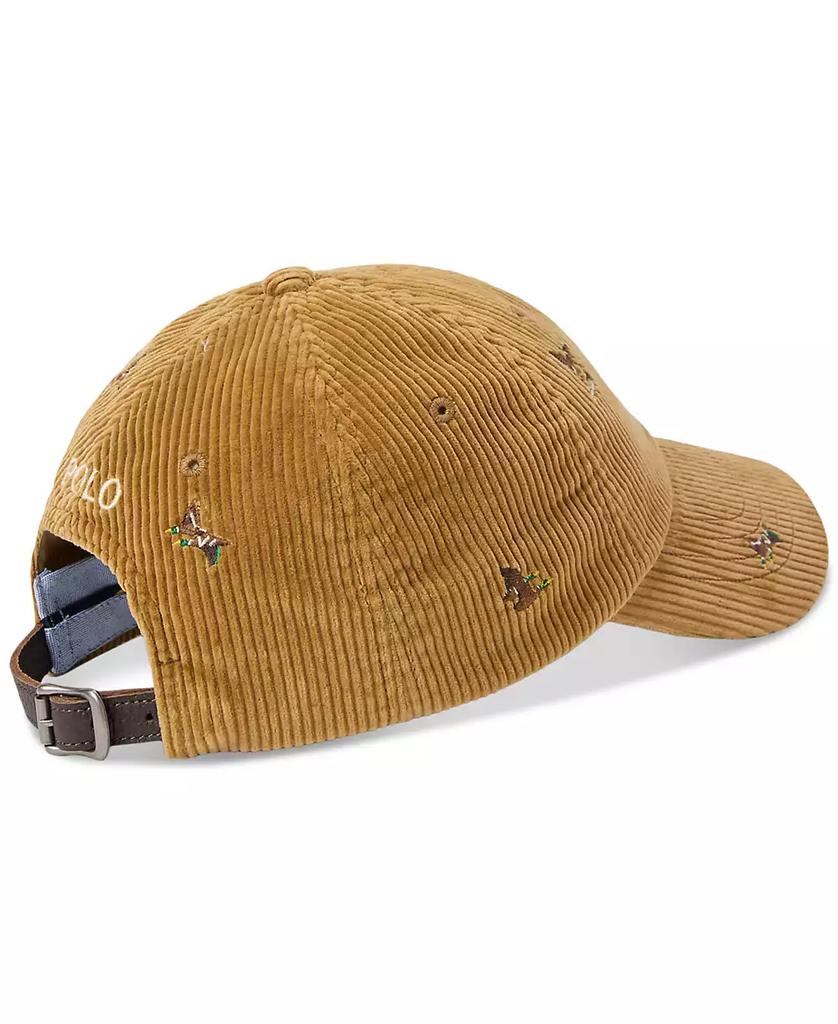 Ralph Lauren Men's Duck-Embroidered Corduroy Ball Cap