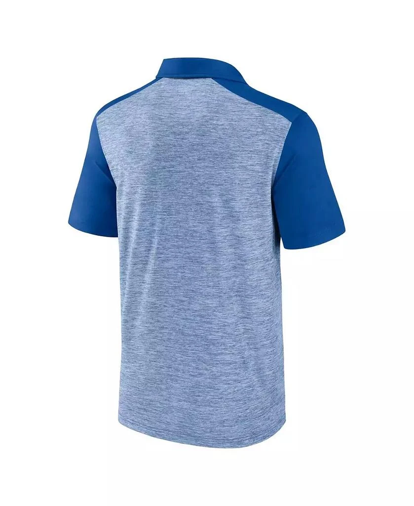 Fanatics Men's Royal Texas Rangers True Classics Avid Fan Brushed Polo Shirt 3