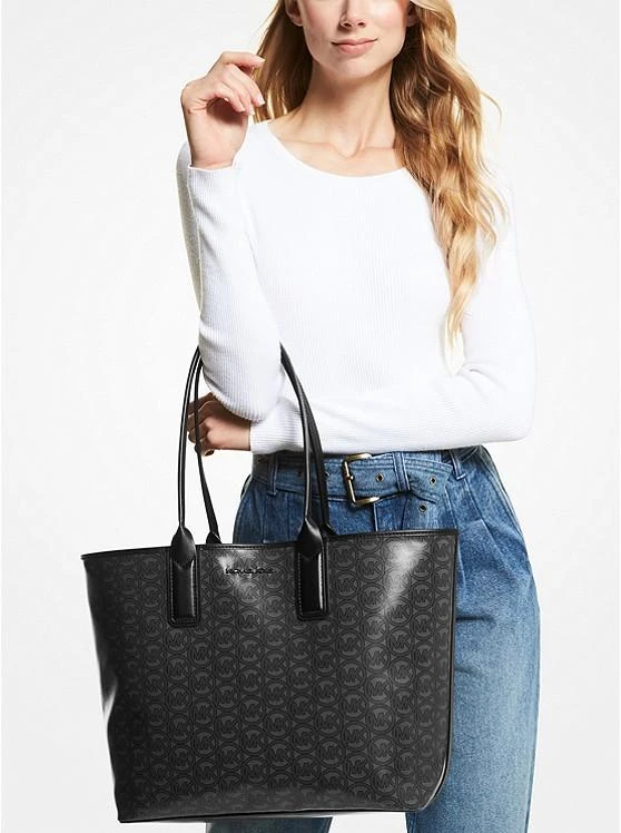 Michael Kors Jodie Large Logo Jacquard Tote Bag 3