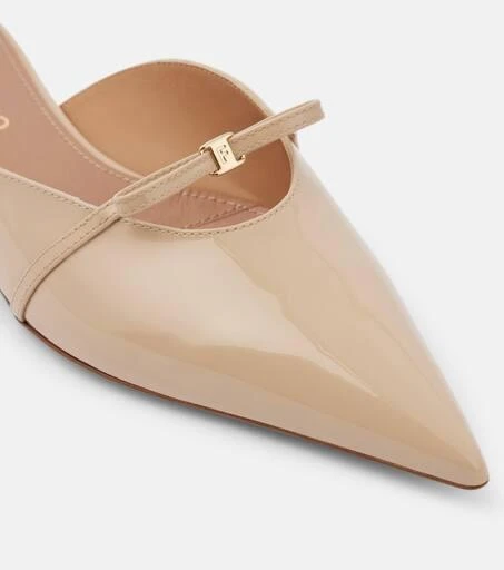 Salvatore Ferragamo Bow-detail patent leather mules 5