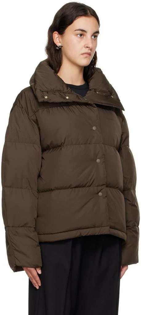 Acne Studios Brown Quilted Down Jacket 2