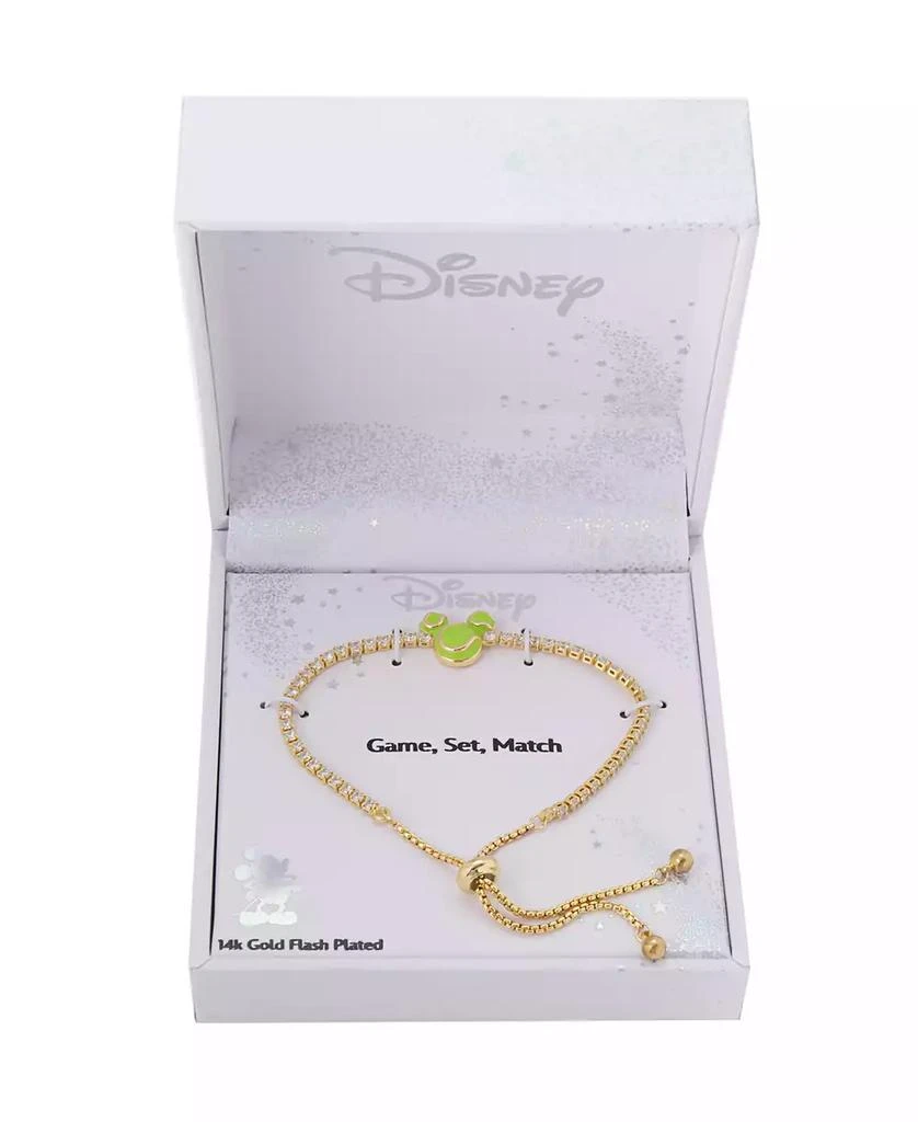 Disney Mickey Mouse Cubic Zirconia Ball Tennis Bolo Bracelet 3