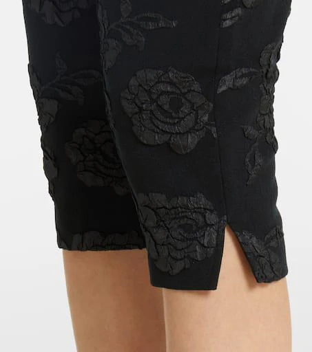 ROTATE Birger Christensen Floral jacquard capri pants 5