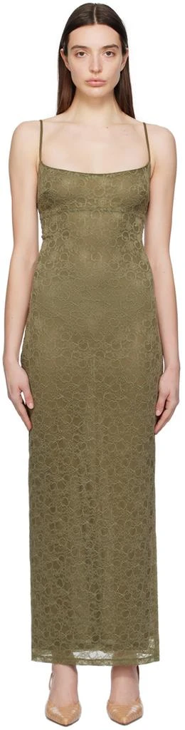 miaou green dress Miaou Printed Mini Dress - Green Dresses, Clothing - WMIAO32544