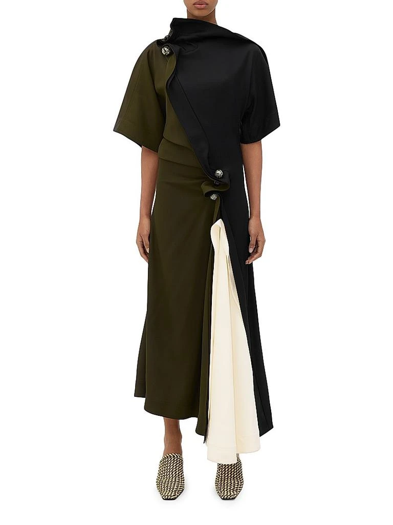 Bottega Veneta Fluid Colorblocked Stretch Crepe Dress - Dresses & Skirts -  Free Shipping - BeyondStyle