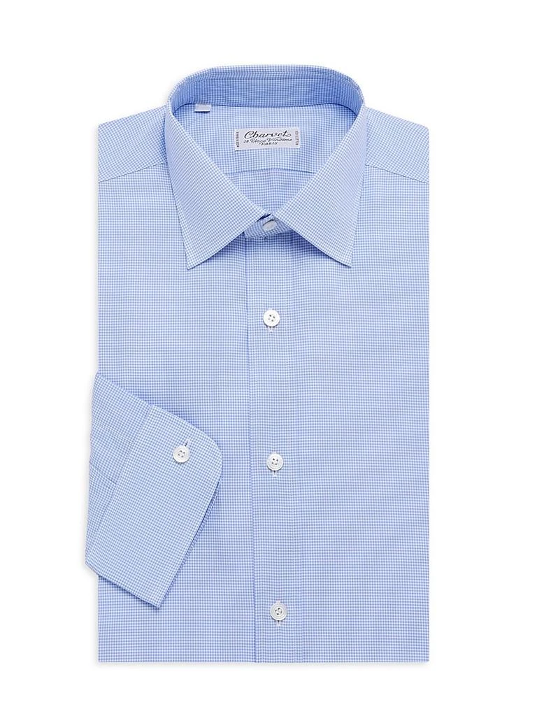 charvet dress shirt Charvet Men's Basic Solid Point-Collar Dress Shirt with French Cuffs