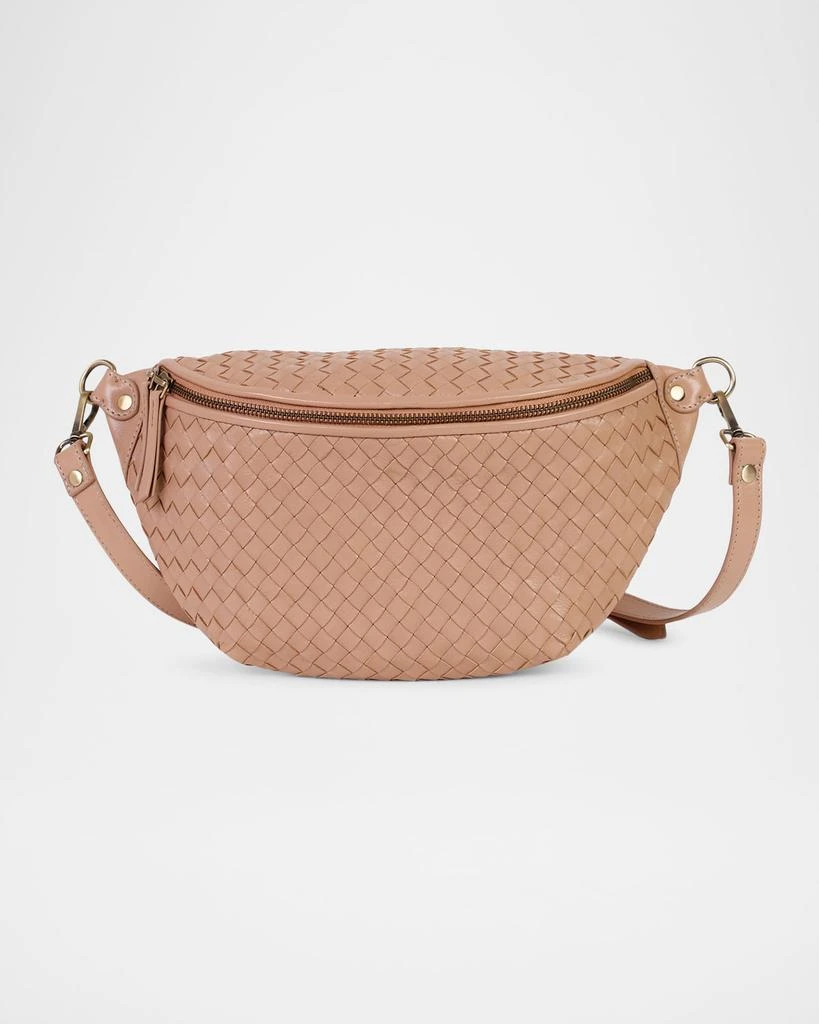 Rafe Alex Sling Woven Leather Shoulder Bag 4