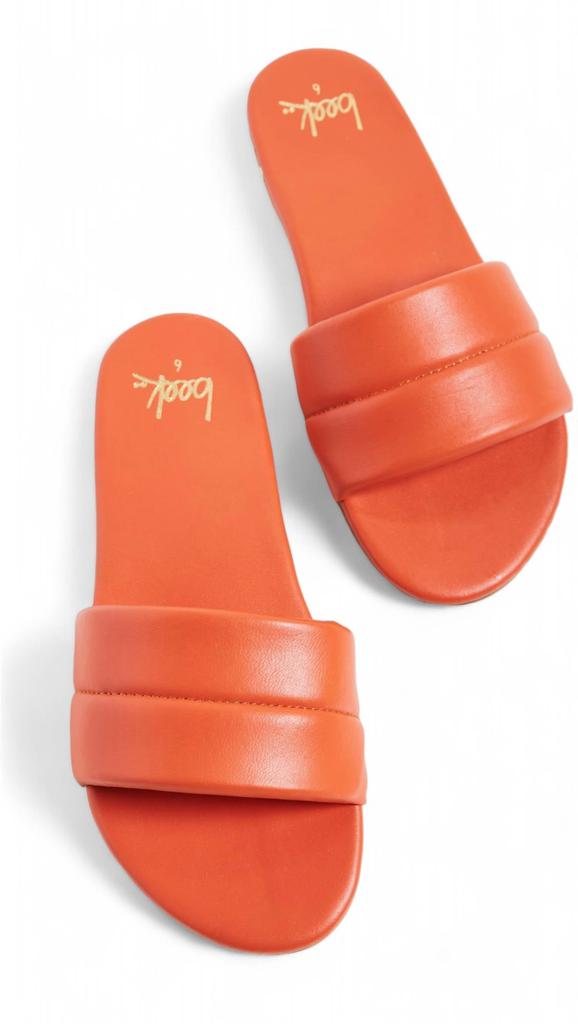 beek Women's Sugarbird Slide Sandal In Tangerine