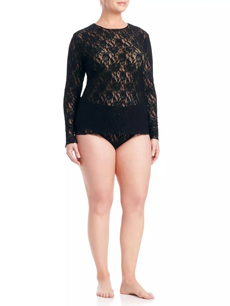 Hanky Panky Plus Signature Lace Long-Sleeve Top 2