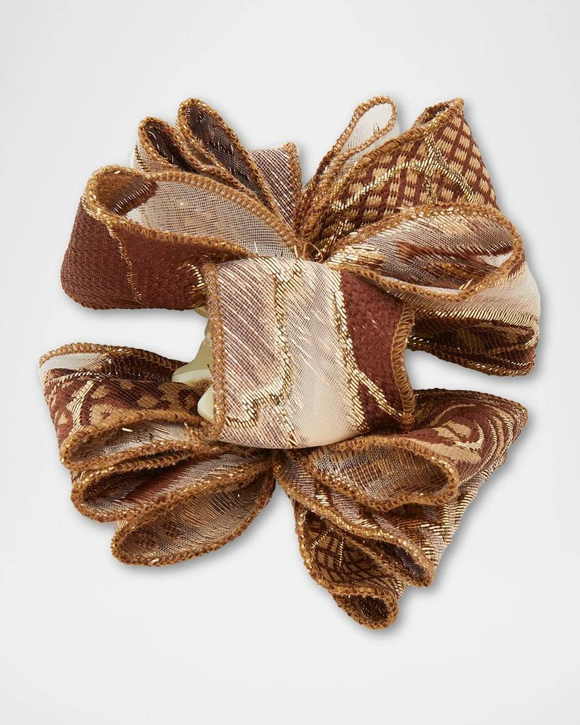 Shop Mini Rita Jacquard Ribbon Claw Clip on Sale at  display picture 2