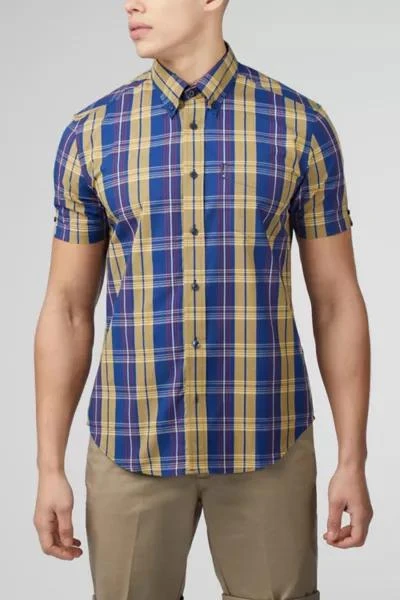 Ben Sherman Ben Sherman Irregular Check Short Sleeve Shirt 3
