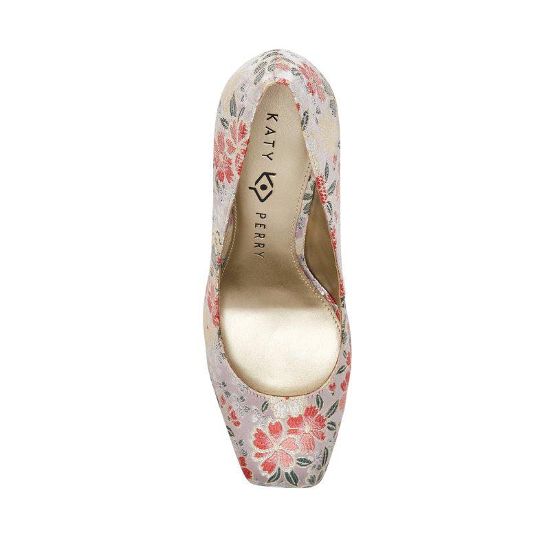 Katy Perry The Square Pump Heel Chalk Multi