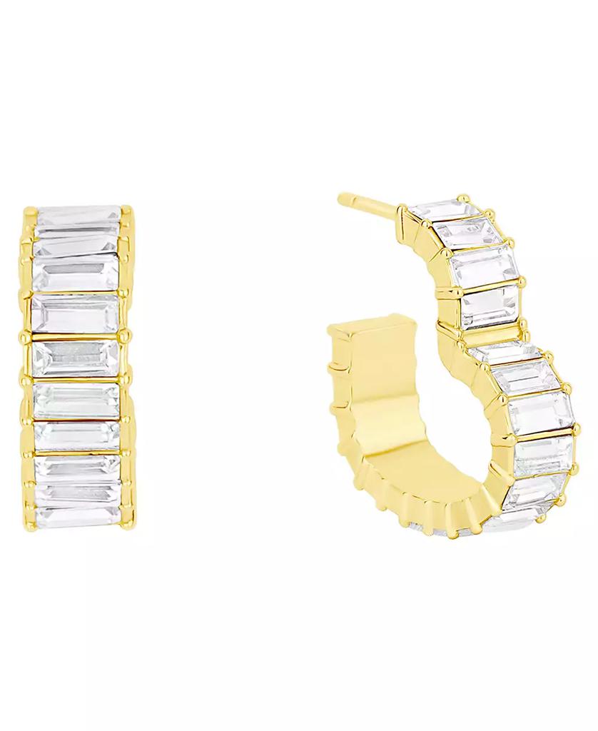 And Now This 18k Gold Plated Brass Heart Hoop Earrings, Macy
s Exclusive